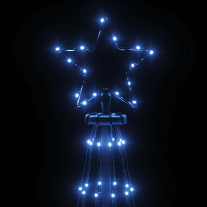 LED-Weihnachtsbaum Kegelform Blau 310 LEDs 100x300 cm