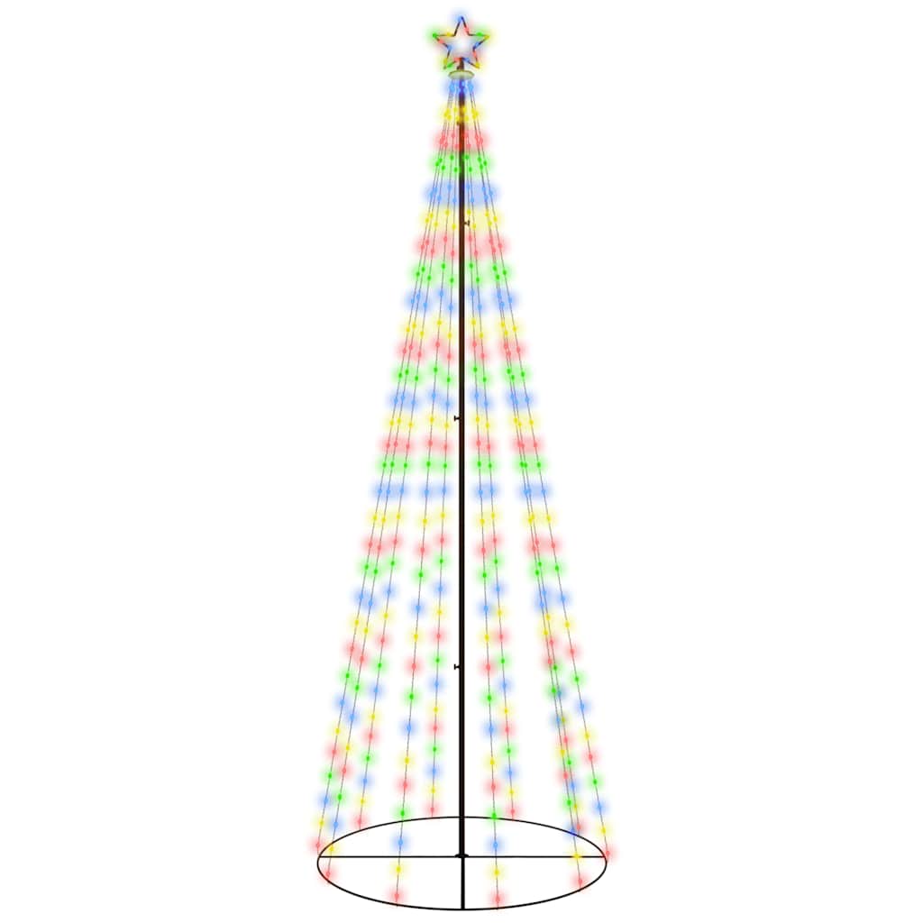 LED-Weihnachtsbaum Kegelform Mehrfarbig 310 LEDs 100x300 cm