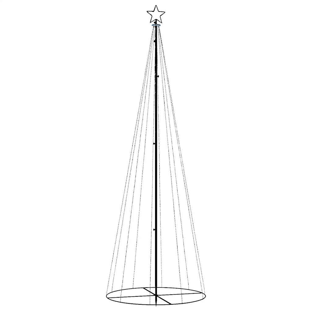LED-Weihnachtsbaum Kegelform Mehrfarbig 310 LEDs 100x300 cm