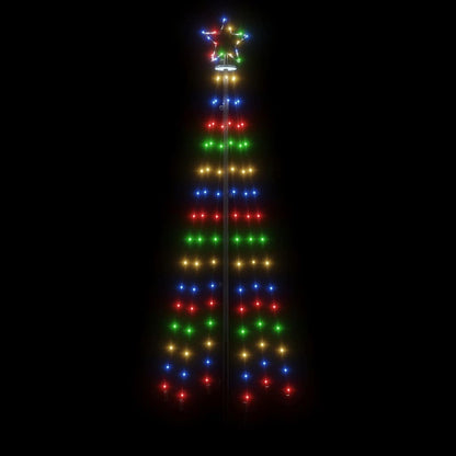 LED-Weihnachtsbaum mit Erdnägeln Mehrfarbig 108 LEDs 180 cm