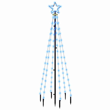LED-Weihnachtsbaum mit Erdnägeln Blau 108 LEDs 180 cm