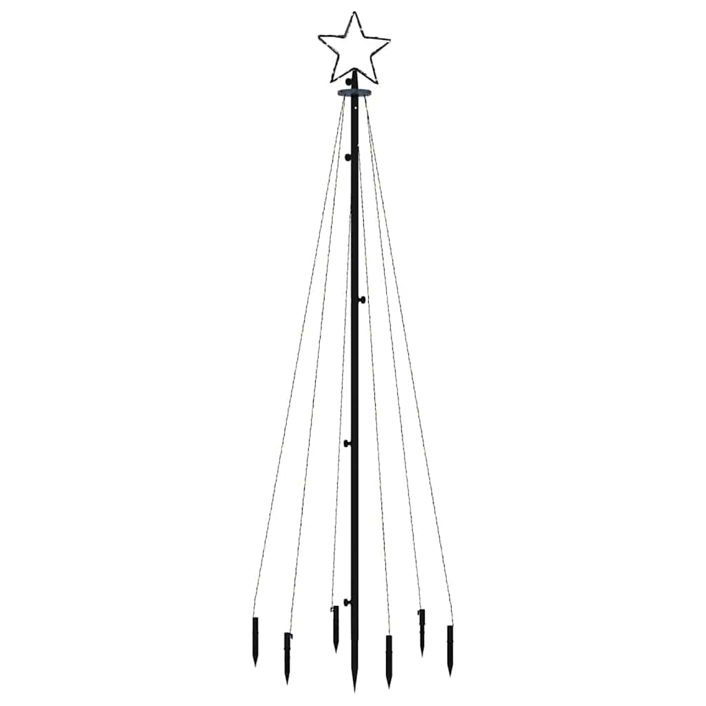 LED-Weihnachtsbaum mit Erdnägeln Blau 108 LEDs 180 cm