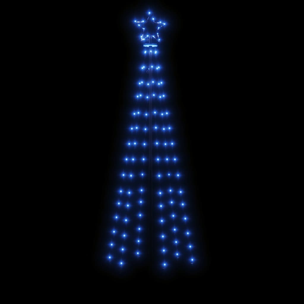 LED-Weihnachtsbaum mit Erdnägeln Blau 108 LEDs 180 cm