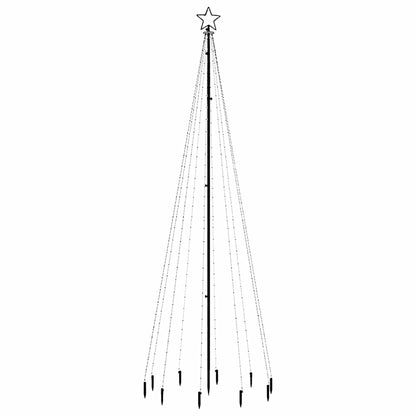 LED-Weihnachtsbaum mit Erdnägeln Mehrfarbig 310 LEDs 300 cm