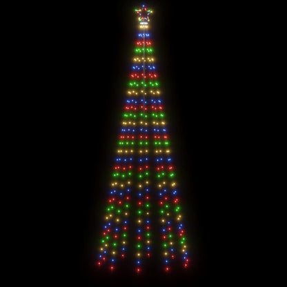 LED-Weihnachtsbaum mit Erdnägeln Mehrfarbig 310 LEDs 300 cm