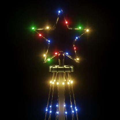 LED-Weihnachtsbaum mit Erdnägeln Mehrfarbig 310 LEDs 300 cm