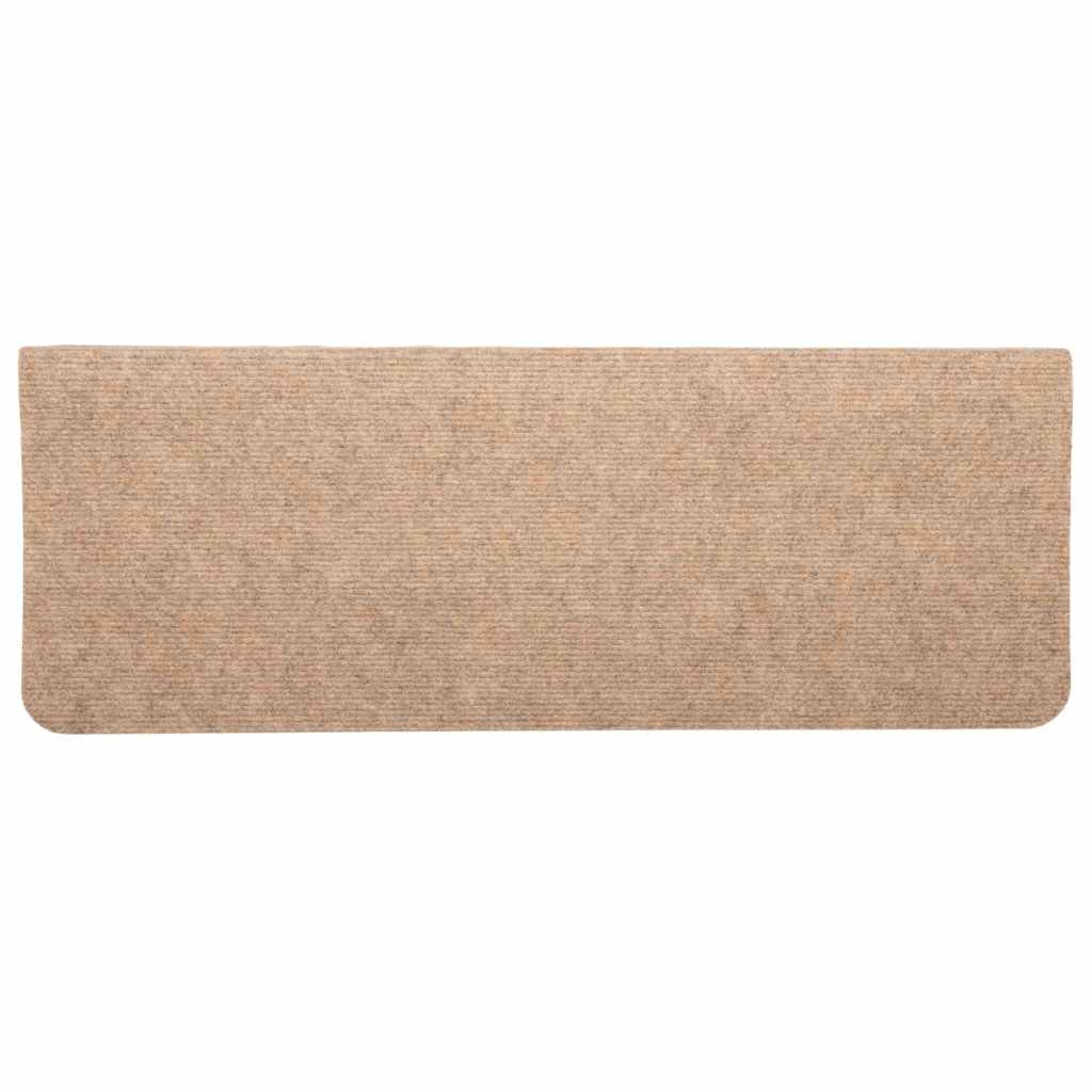 Stufenmatten Selbstklebend 15 Stk. 65x24,5x3,5 cm Beige