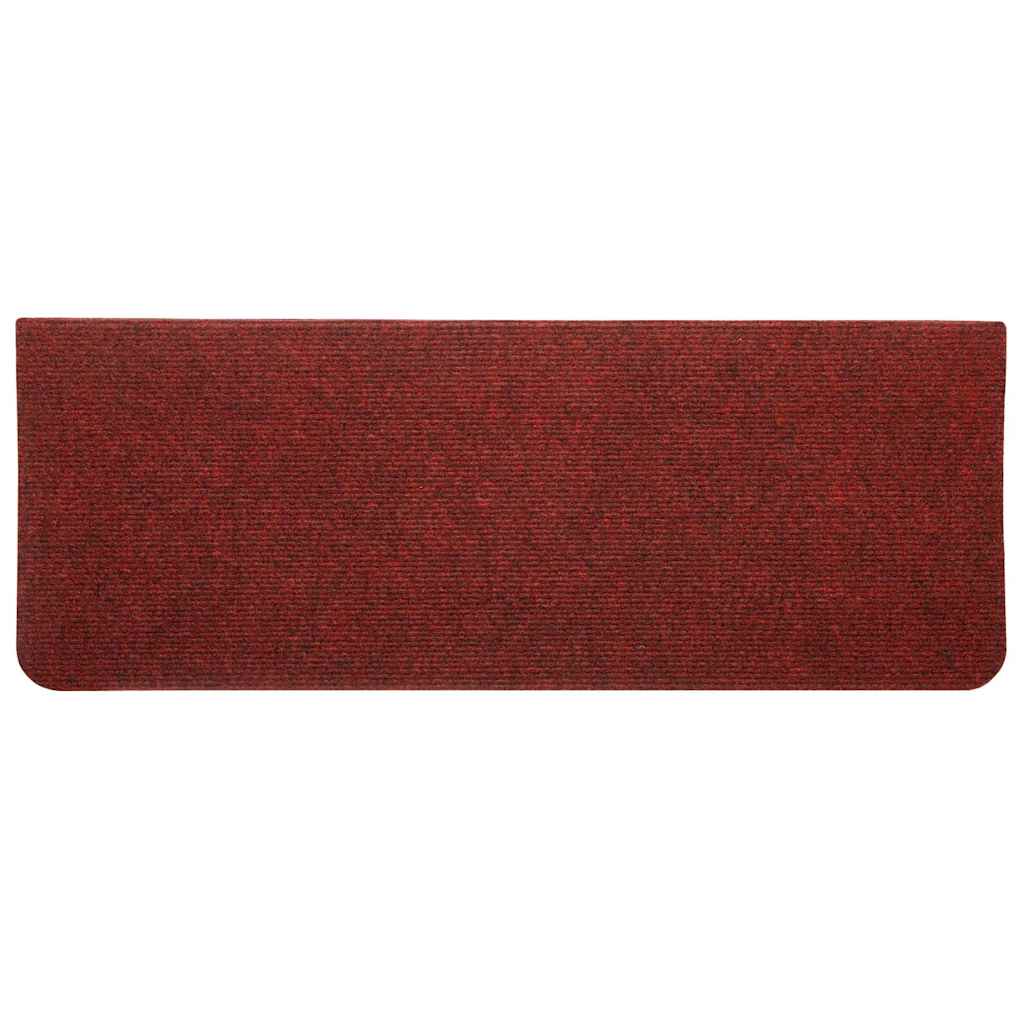 Stufenmatten Selbstklebend 15 Stk. 65x24,5x3,5 cm Rot