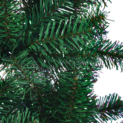 Künstlicher Weihnachtsbaum Schillernde Spitzen Grün 120 cm PVC