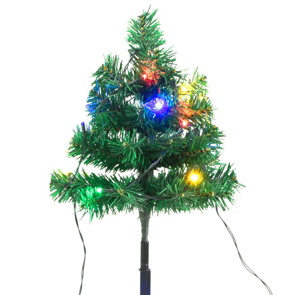 Wegbeleuchtung Weihnachtsbäume 6 Stk. Mehrfarbig LEDs 45 cm PVC