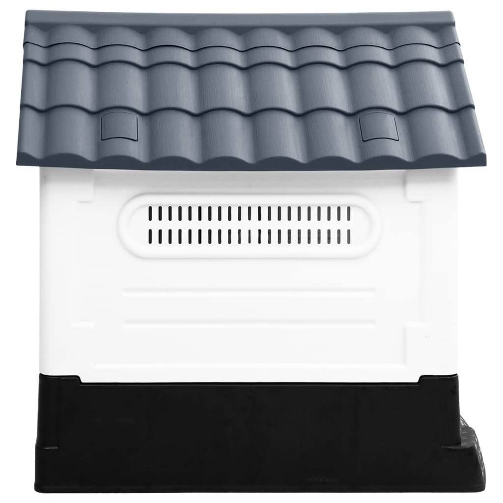 Dog house grey 57x68x66 cm polypropylene