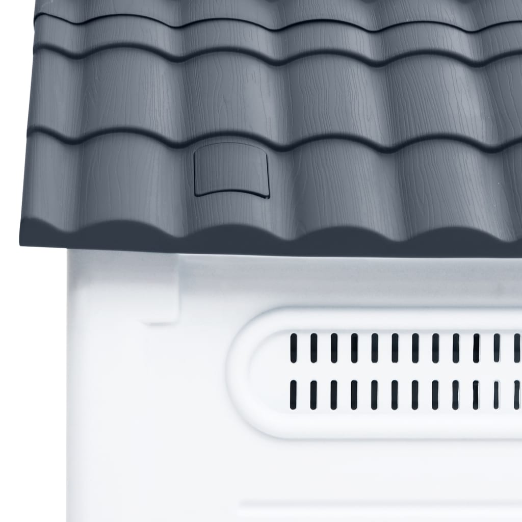 Dog house grey 57x68x66 cm polypropylene