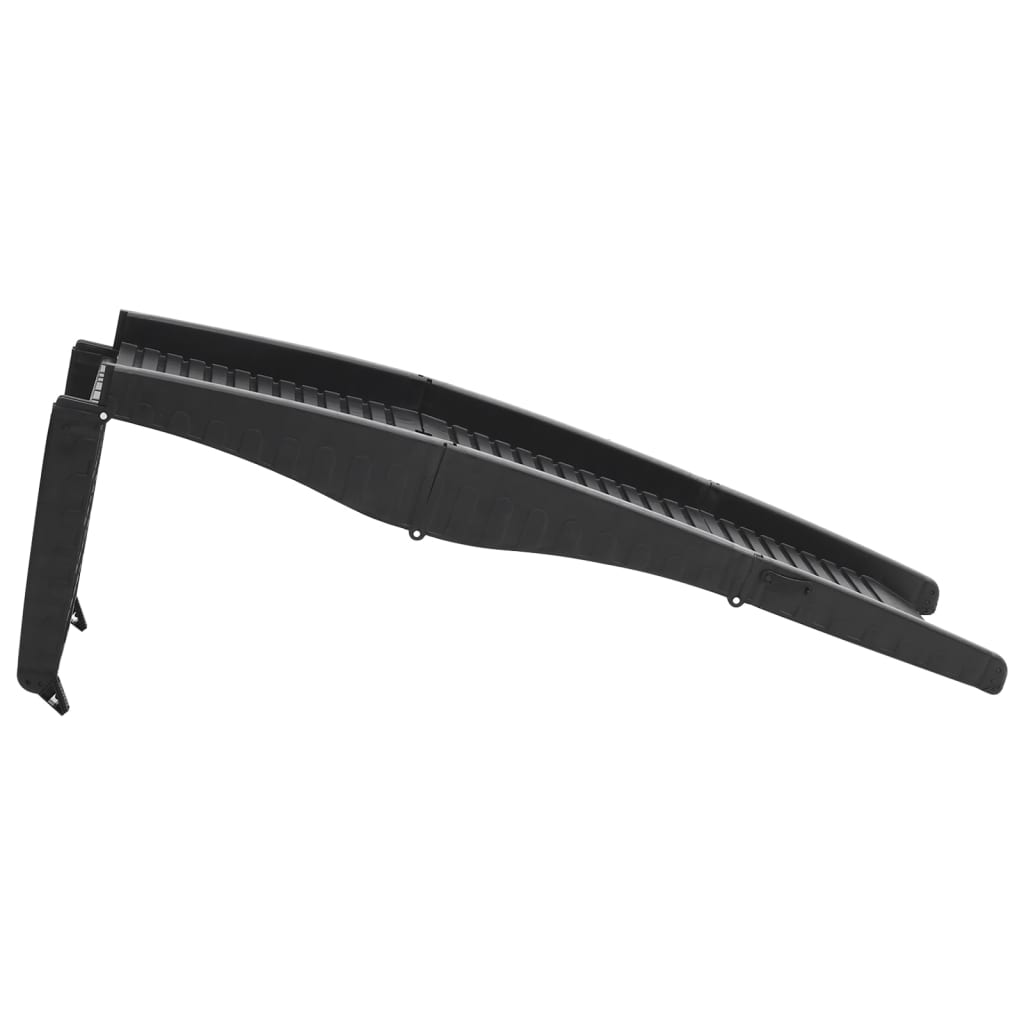 Rampe pour chien pliable noire 153 x 40 x 12,5 cm en plastique