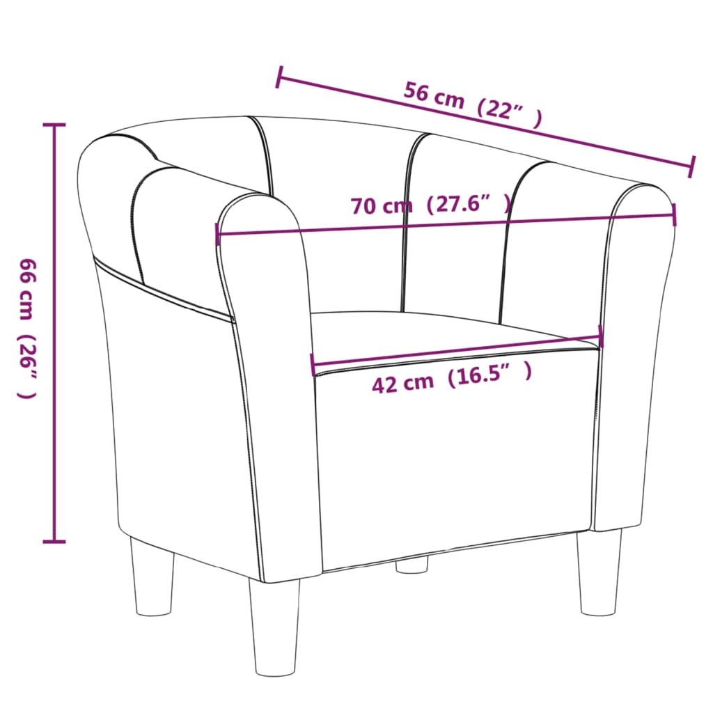 Sessel mit Hocker Creme Stoff