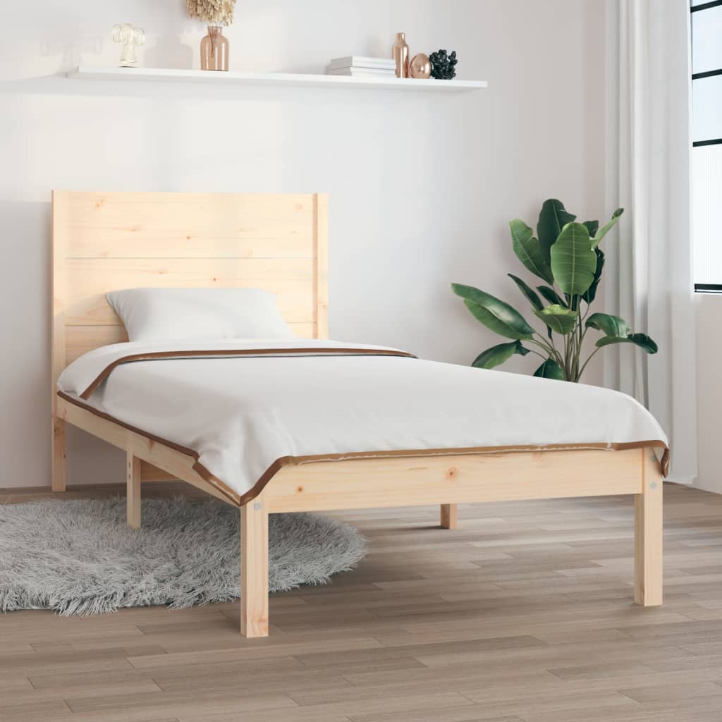 Massivholzbett 90x190 cm