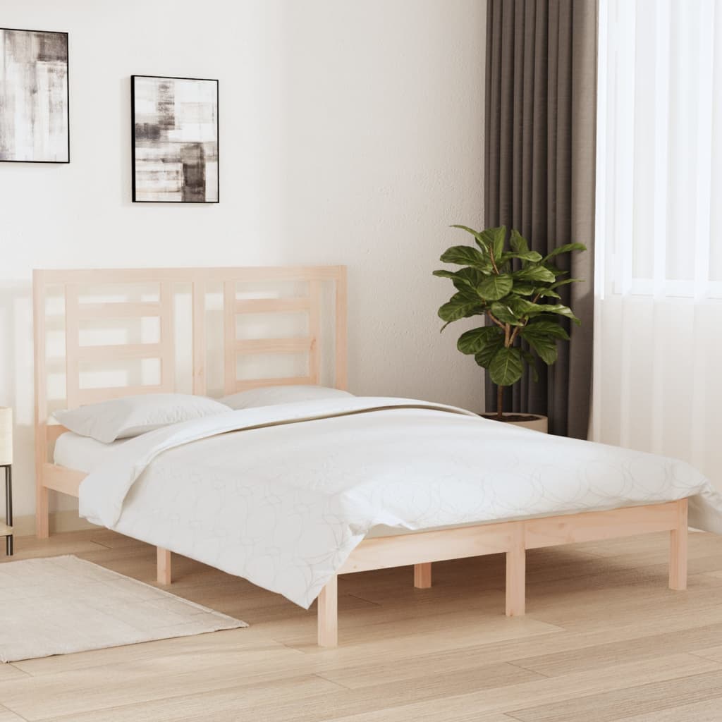 Massivholzbett ohne Matratze 140x200 cm Kiefernholz