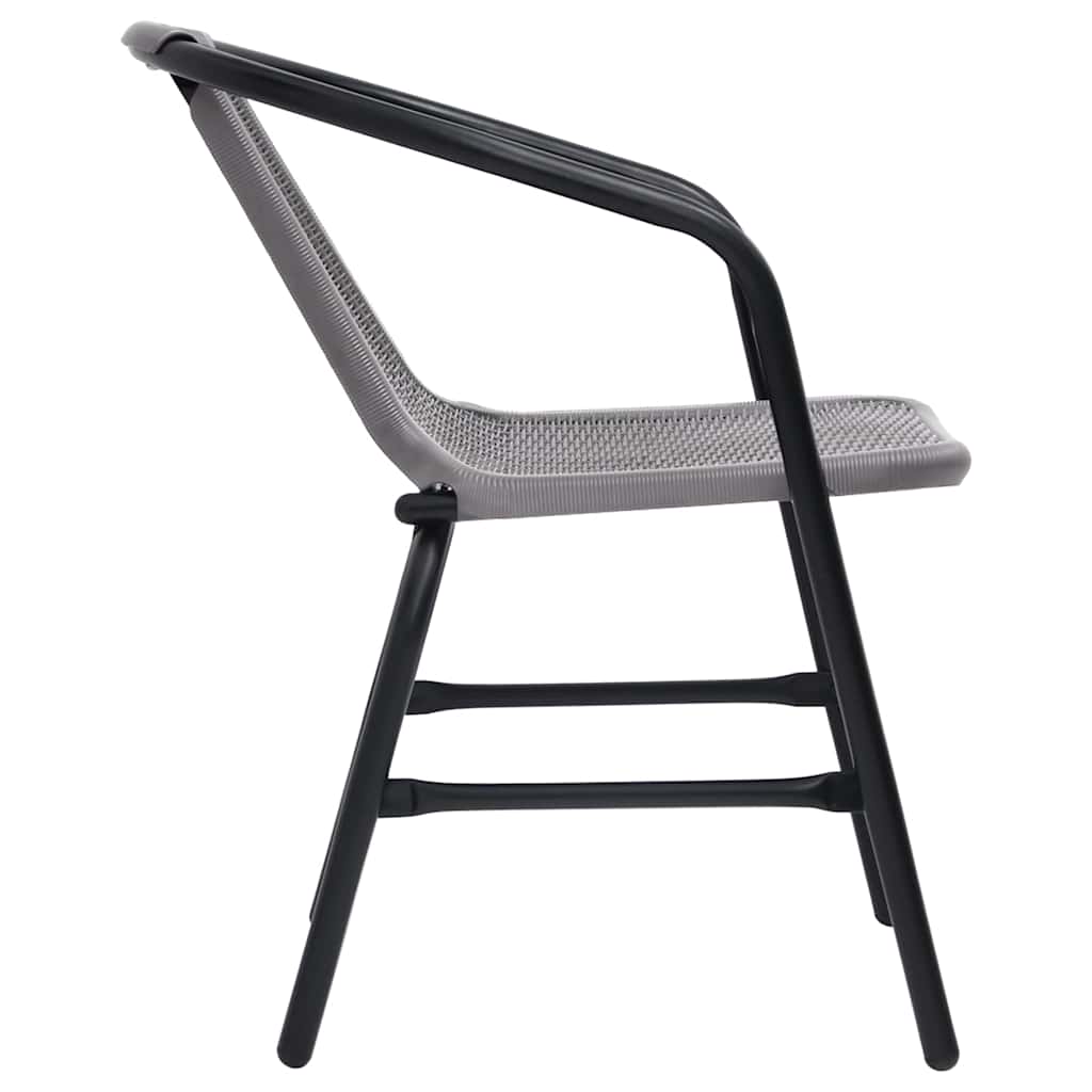 Gartenstühle 4 Stk. Rattan-Optik Kunststoff und Stahl 110 kg
