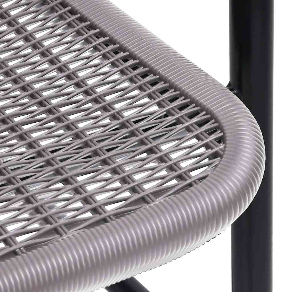Gartenstühle 4 Stk. Rattan-Optik Kunststoff und Stahl 110 kg