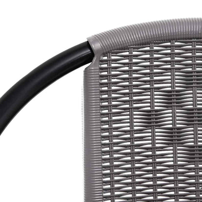 Gartenstühle 6 Stk. Rattan-Optik Kunststoff und Stahl 110 kg