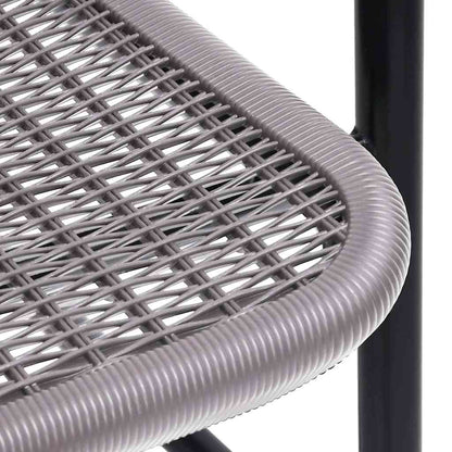 Gartenstühle 6 Stk. Rattan-Optik Kunststoff und Stahl 110 kg