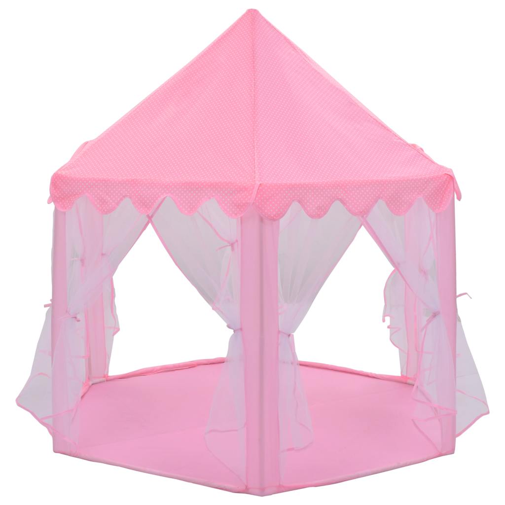 Tente de jeu princesse avec 250 balles rose 133x140 cm