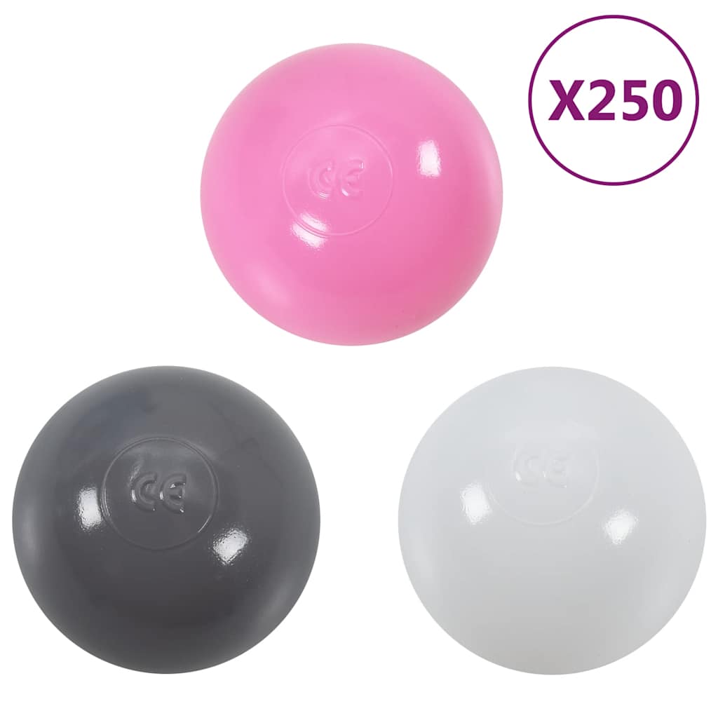 Tente de jeu princesse avec 250 balles rose 133x140 cm