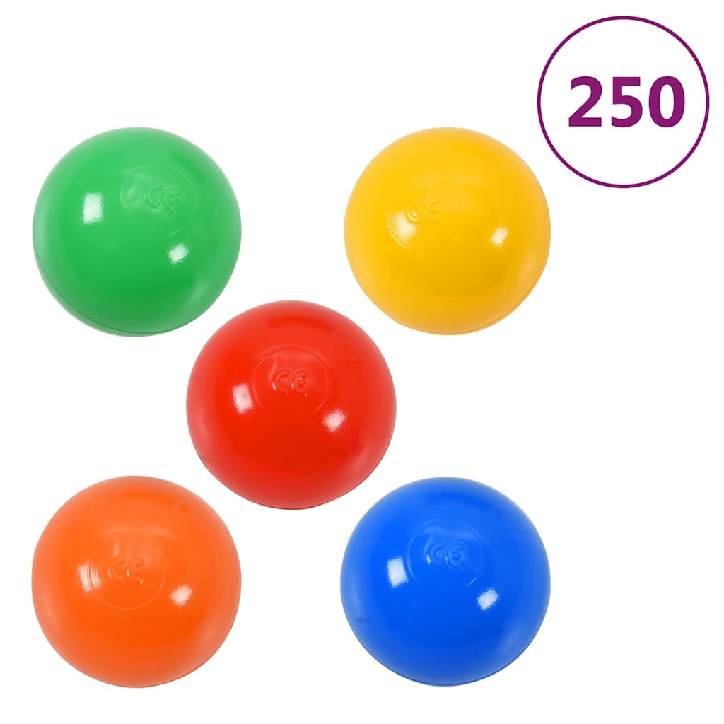 Spieltunnel mit 250 Bällen Grün 175 cm Polyester