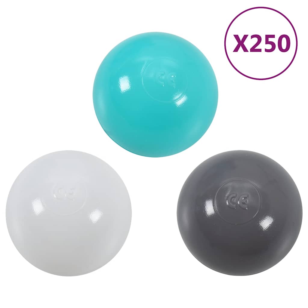 Spieltunnel mit 250 Bällen Grün 175 cm Polyester
