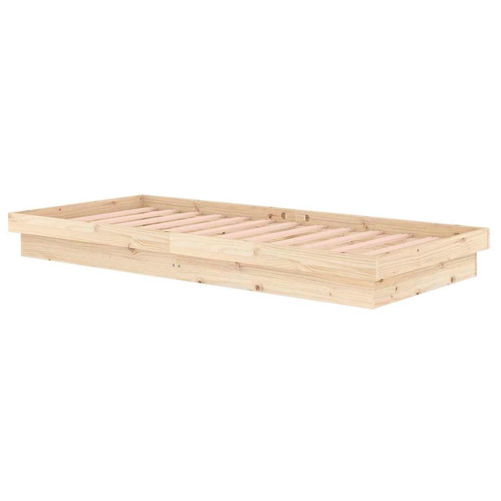 Massivholzbett 90x200 cm