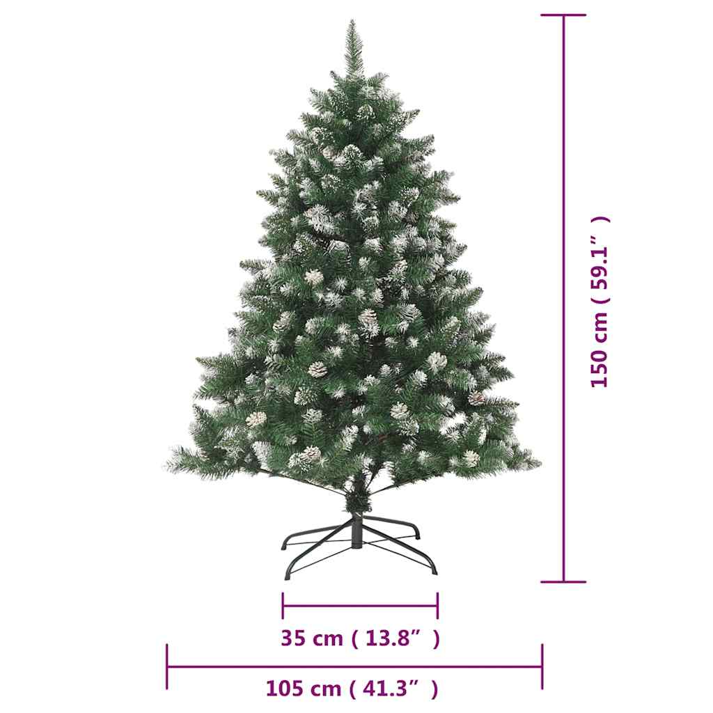 Künstlicher Weihnachtsbaum mit Ständer 150 cm PVC
