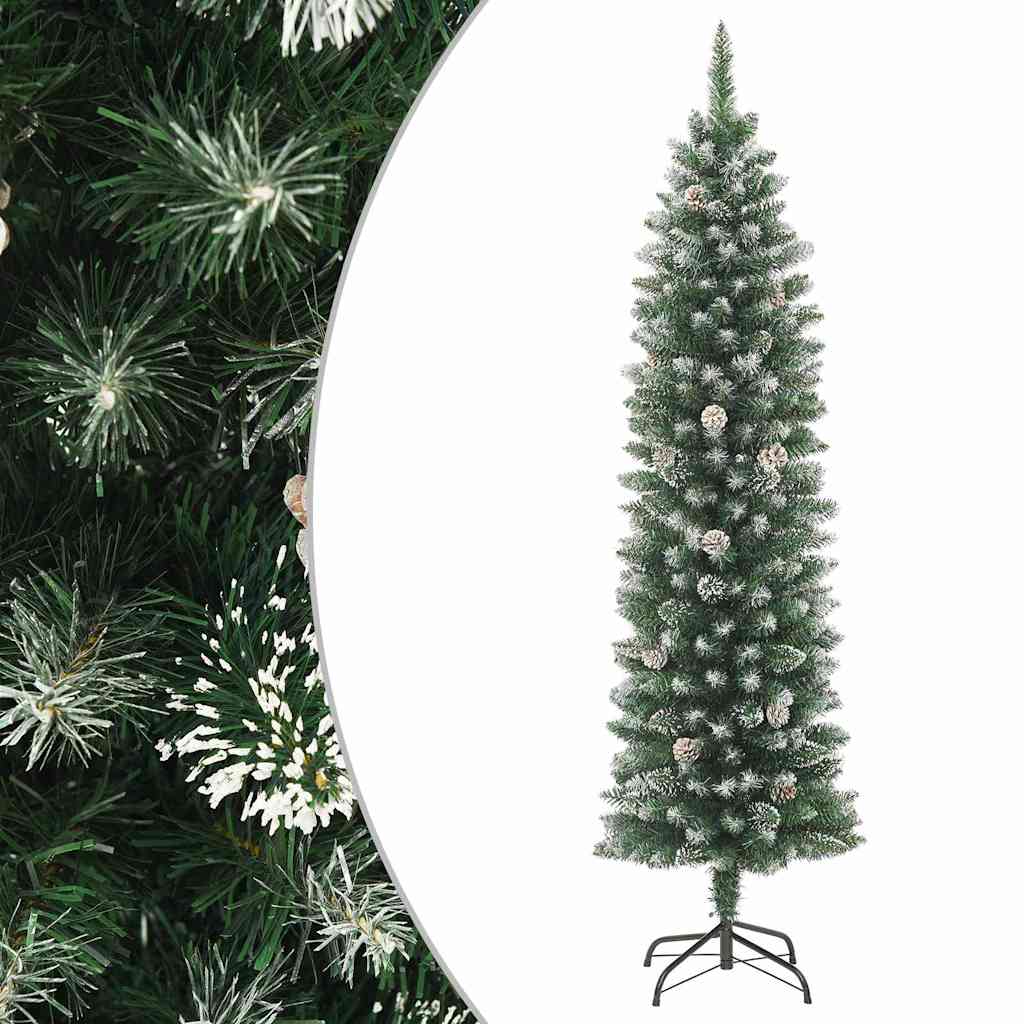 Künstlicher Weihnachtsbaum mit Ständer Schlank 150 cm PVC