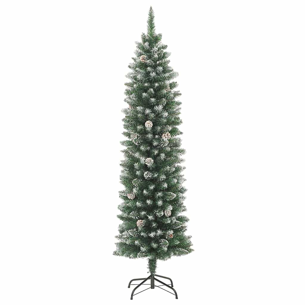 Künstlicher Weihnachtsbaum mit Ständer Schlank 150 cm PVC