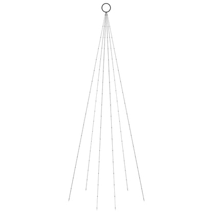 LED-Weihnachtsbaum für Fahnenmast Mehrfarbig 108 LEDs 180 cm