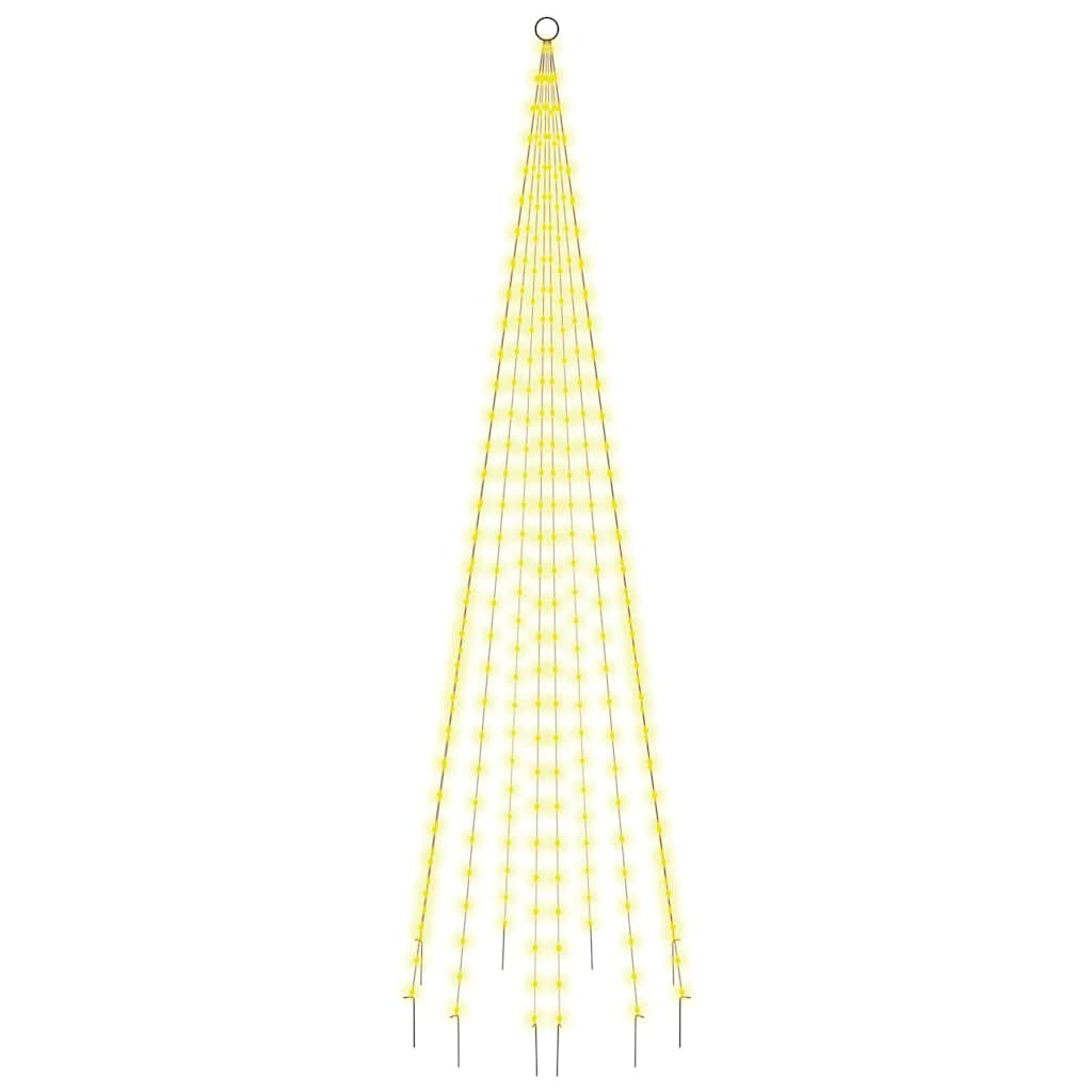 LED-Weihnachtsbaum für Fahnenmast Warmweiß 310 LEDs 300 cm
