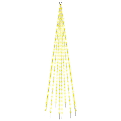 LED-Weihnachtsbaum für Fahnenmast Warmweiß 310 LEDs 300 cm