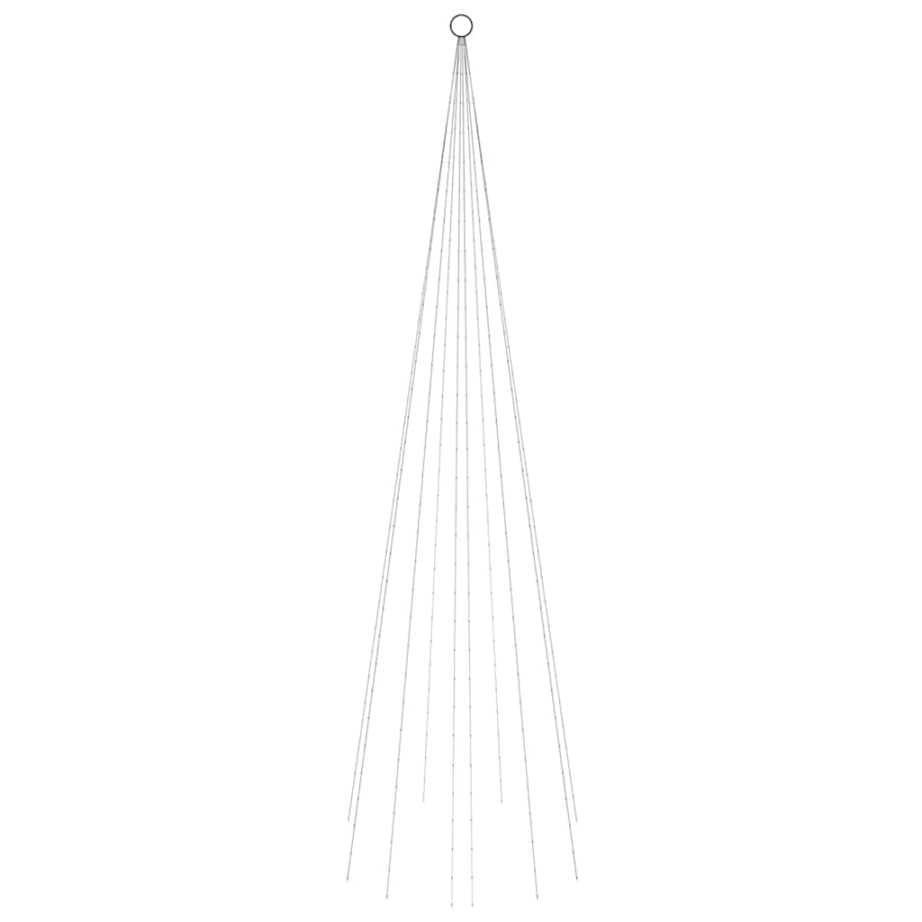 LED-Weihnachtsbaum für Fahnenmast Warmweiß 310 LEDs 300 cm