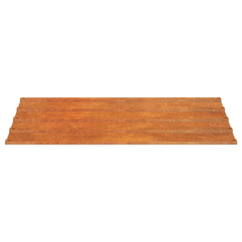 Dachplatten 12 Stk. Rostig 60x44 cm Cortenstahl