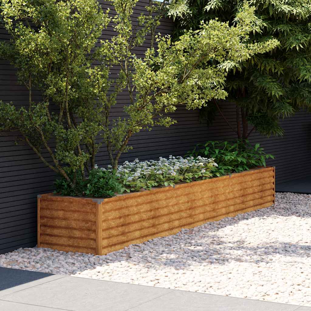 Garten-Hochbeet 291 x 50 x 36 cm Cortenstahl