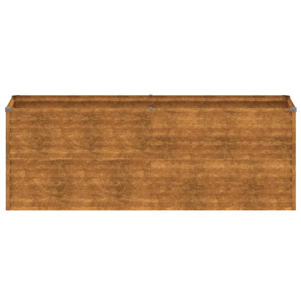 Jardinière surélevée 196x50x69 cm en acier Corten
