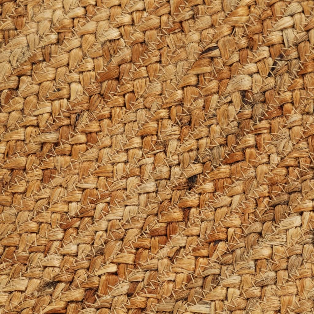 Teppich Geflochten mit Quasten 180 cm Jute Rund