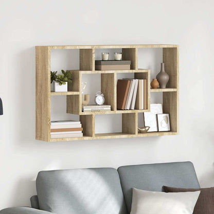 Wandregal Sonoma-Eiche 85x16x52,5 cm Holzwerkstoff