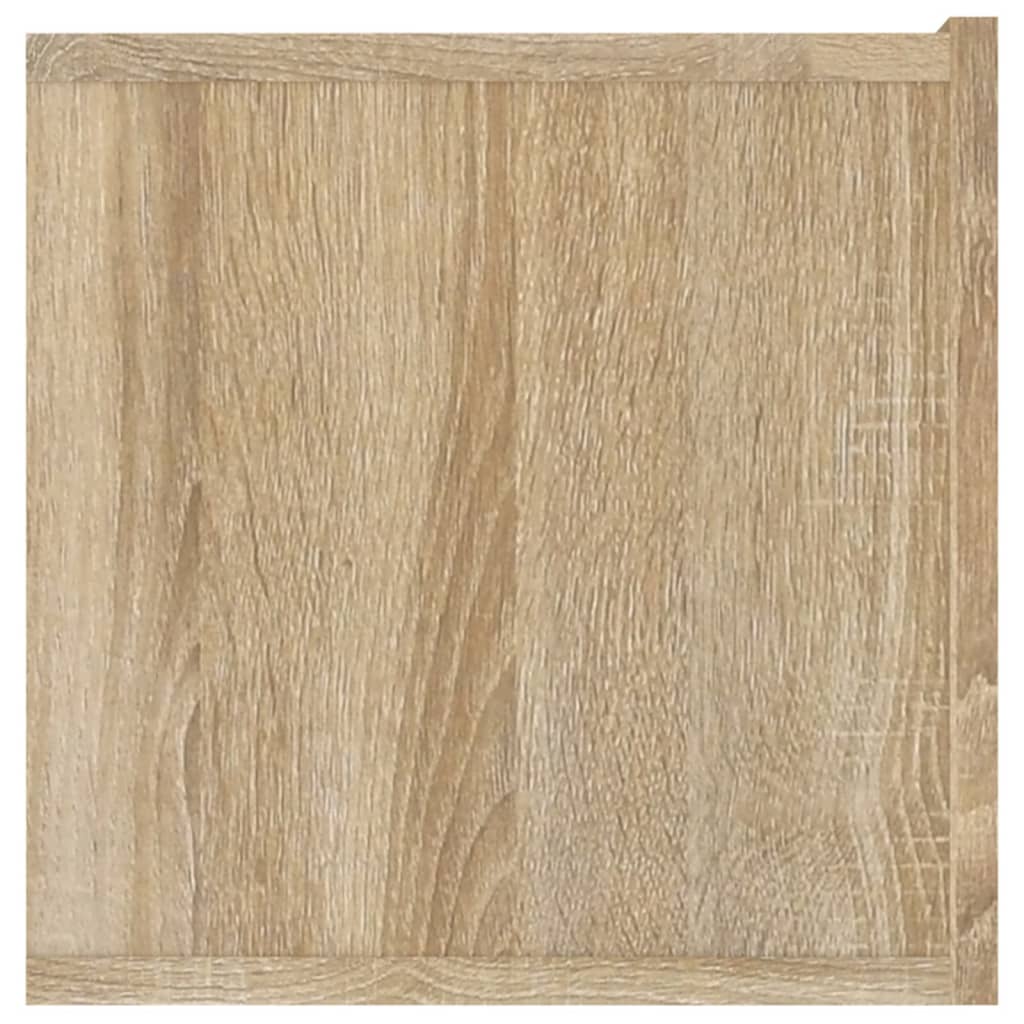 Meubles TV, lot de 2, chêne Sonoma, 80 x 30 x 30 cm, matériau à base de bois