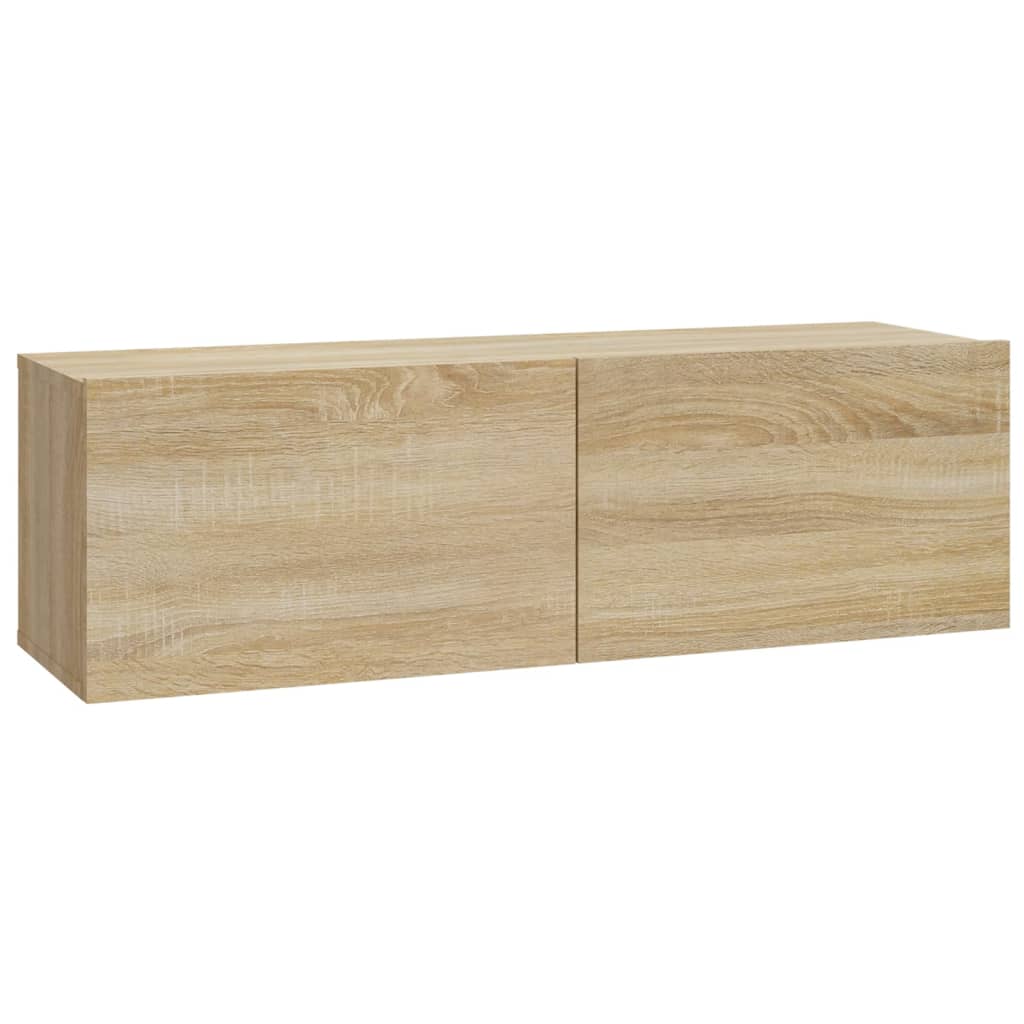 Armoires murales TV 2 pcs. Chêne Sonoma 100x30x30 cm matériau bois