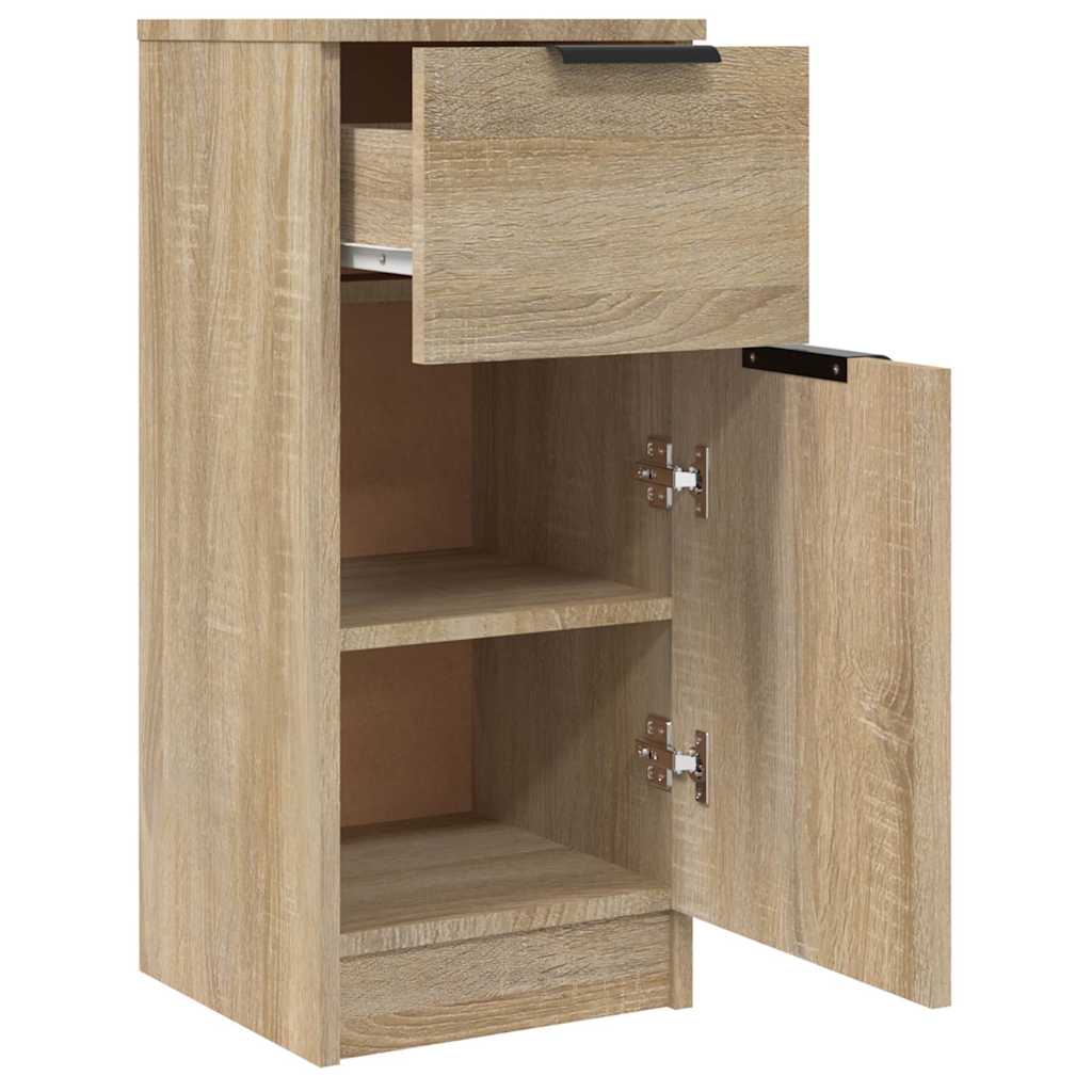 Sideboards 2 Stk. Sonoma-Eiche 30x30x70 cm Holzwerkstoff