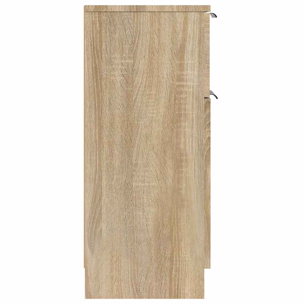Sideboards 2 Stk. Sonoma-Eiche 30x30x70 cm Holzwerkstoff