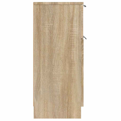 Sideboards 2 Stk. Sonoma-Eiche 30x30x70 cm Holzwerkstoff