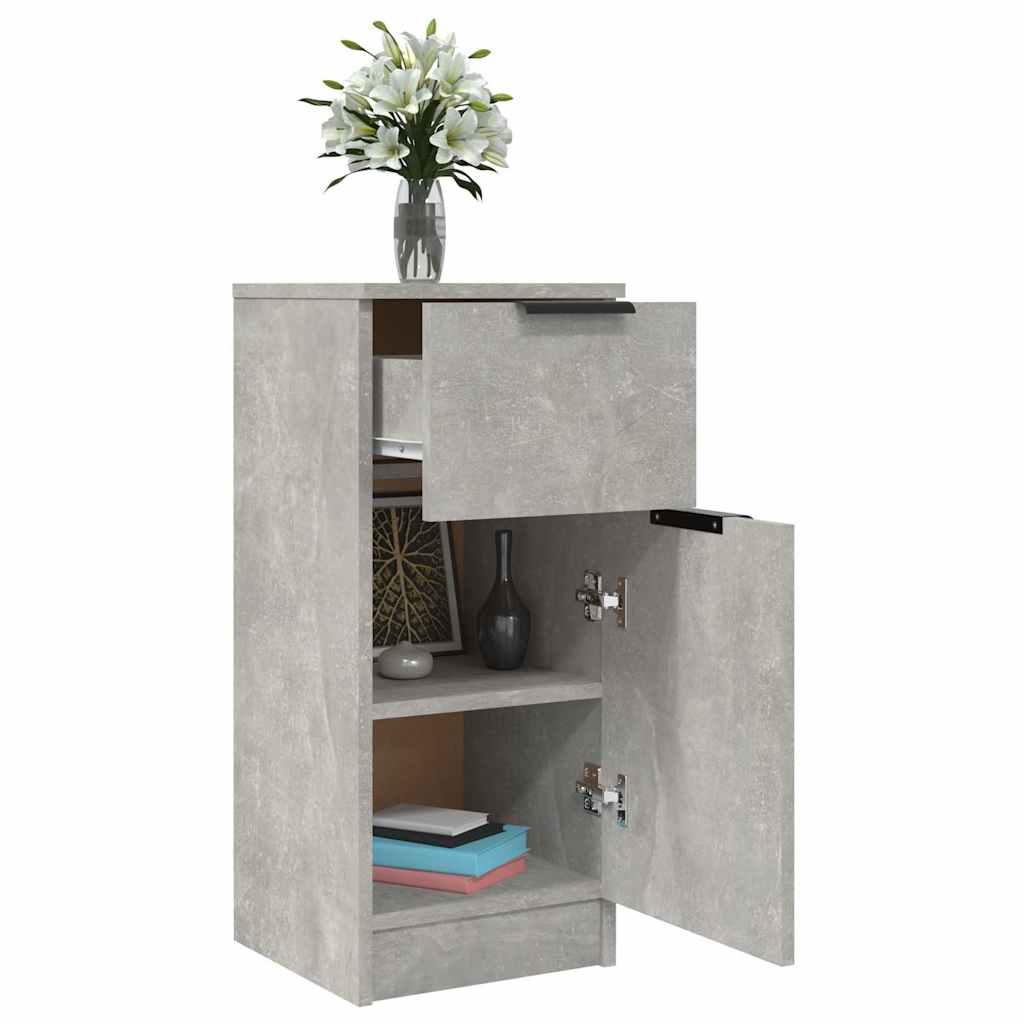 Sideboard Betongrau 30x30x70 cm Holzwerkstoff