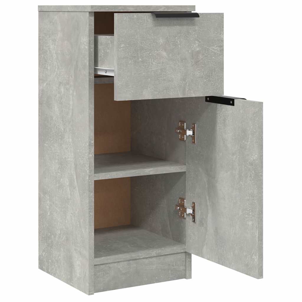 Sideboards 2 Stk. Betongrau 30x30x70 cm Holzwerkstoff