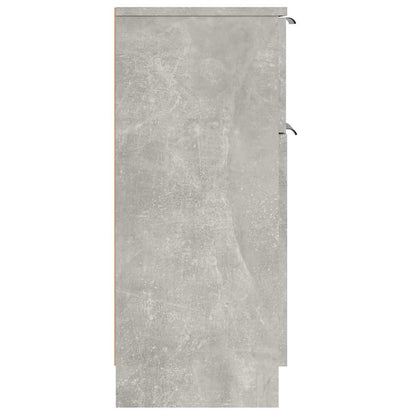 Sideboards 2 Stk. Betongrau 30x30x70 cm Holzwerkstoff