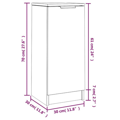 Sideboard Betongrau 30x30x70 cm Holzwerkstoff